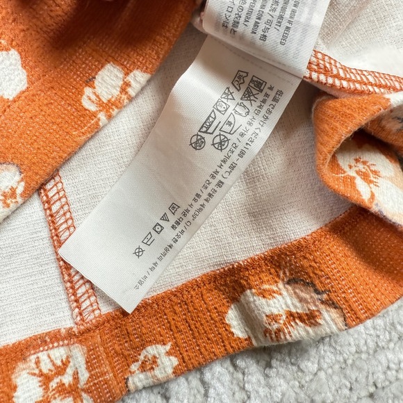 Abercrombie & Fitch Floral Mini Skirt Women's XS Orange Boho Mod Cottagecore 60s - Picture 9 of 10